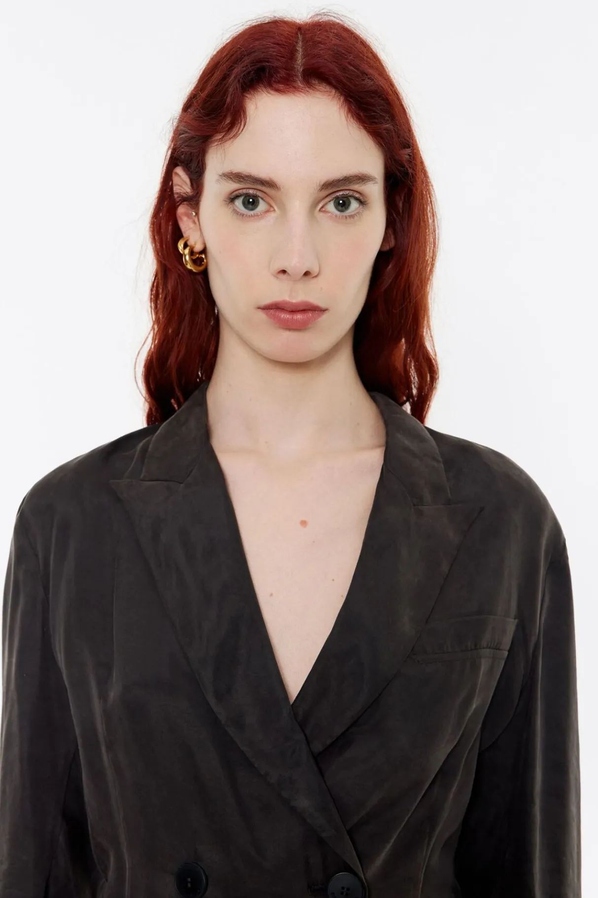 Mujer BIMBA Y LOLA Total Look<Chaqueta Fluida Cruzada Negra