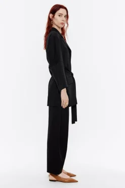 Mujer BIMBA Y LOLA Total Look<Chaqueta Fluida Cruzada Negra