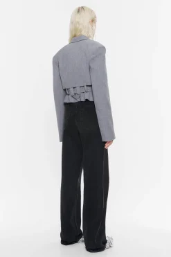 Mujer BIMBA Y LOLA Gabardinas Y Chaquetas<Chaqueta Sastre Corta Gris