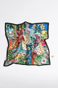 Mujer BIMBA Y LOLA Charms Para Bolsos<Charm Panuelo Patchwork Flores Y Dado Metal