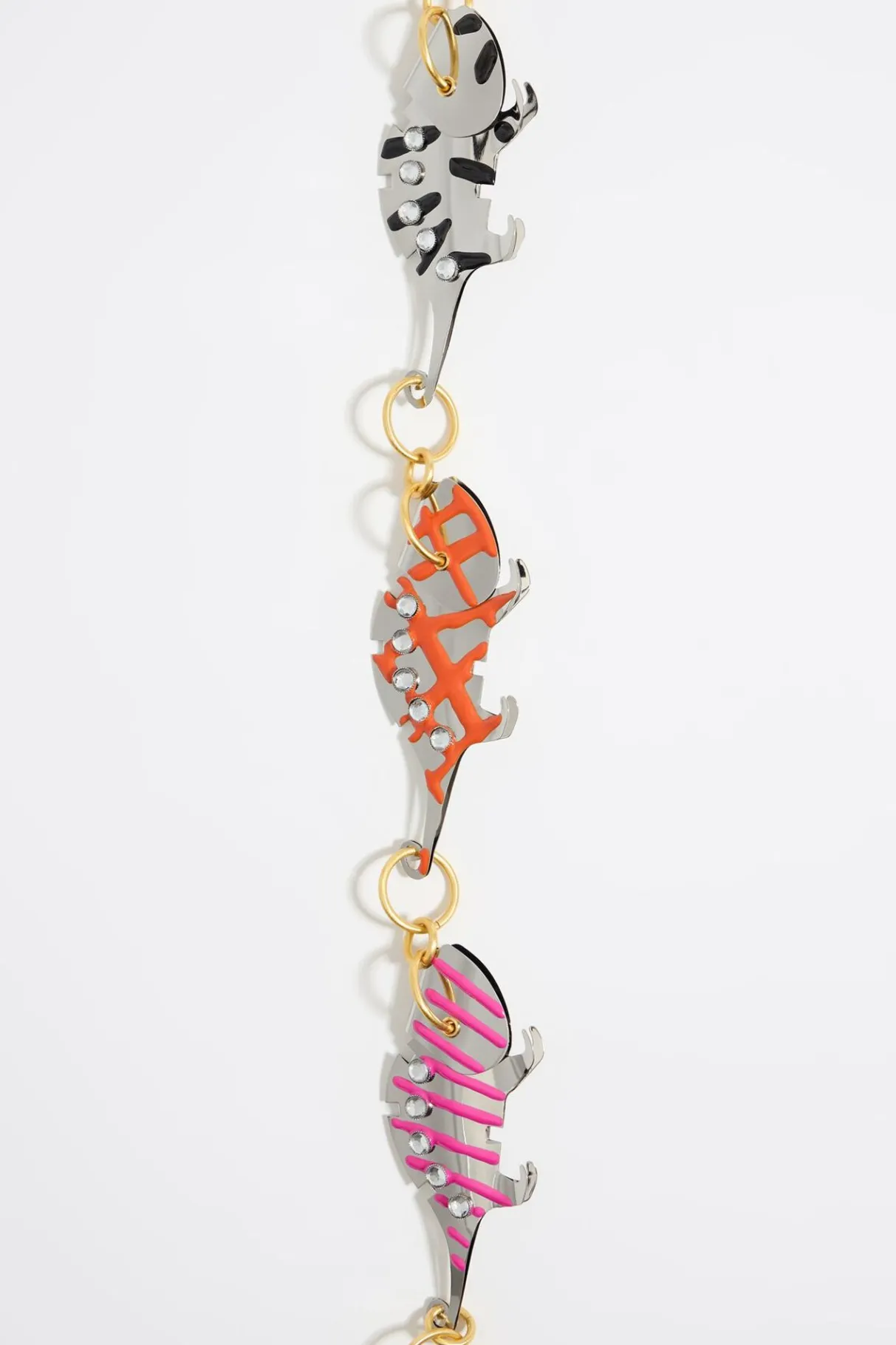 Mujer BIMBA Y LOLA Collares<Collar Cadena Dorada Y Camaleones Esmaltados