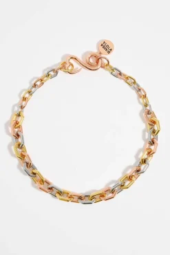 Mujer BIMBA Y LOLA Collares<Collar Cadena Hexagonal Tricolor