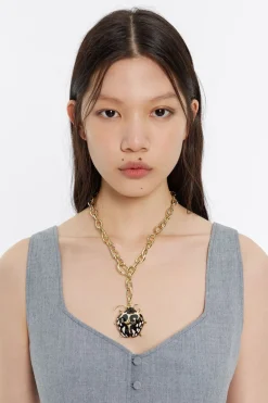 Mujer BIMBA Y LOLA Collares<Collar Cadena Y Escarabajo Negro