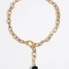 Mujer BIMBA Y LOLA Collares<Collar Cadena Y Piedra Negra