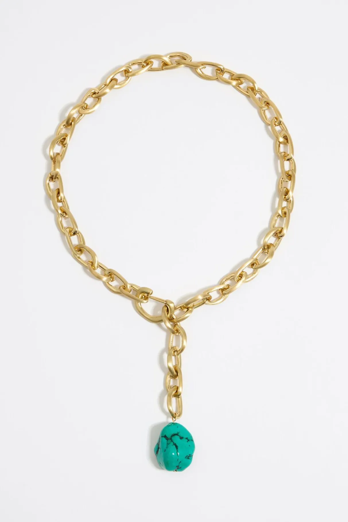 Mujer BIMBA Y LOLA Collares<Collar Cadena Y Piedra Turquesa