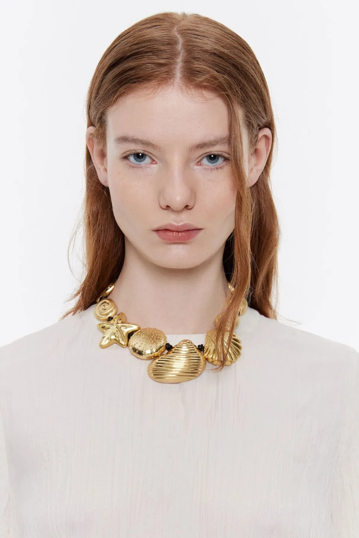 Mujer BIMBA Y LOLA Collares<Collar Caracolas Dorado Mate