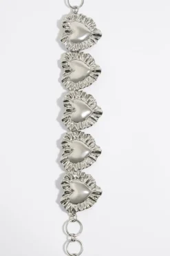 Mujer BIMBA Y LOLA Collares<Collar Cojines Corazon Plateado