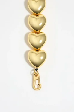 Mujer BIMBA Y LOLA Collares<Collar Corazones Dorado