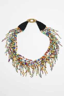 Mujer BIMBA Y LOLA Collares<Collar Corazones Y Abalorios Multicolores