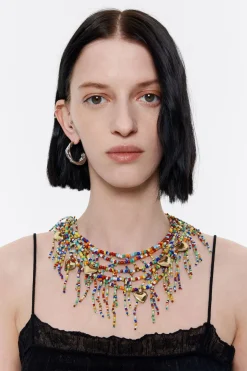 Mujer BIMBA Y LOLA Collares<Collar Corazones Y Abalorios Multicolores