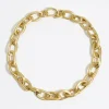 Mujer BIMBA Y LOLA Collares<Collar Eslabones Irregulares Dorado