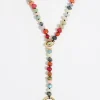 Mujer BIMBA Y LOLA Collares<Collar Largo Piedras Multicolores Dorado