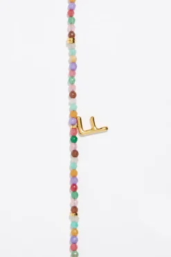 Mujer BIMBA Y LOLA Abecedario<Collar Letra F Piedras Multicolores