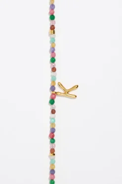 Mujer BIMBA Y LOLA Abecedario<Collar Letra K Piedras Multicolores