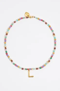 Mujer BIMBA Y LOLA Abecedario<Collar Letra L Piedras Multicolores