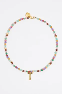 Mujer BIMBA Y LOLA Abecedario<Collar Letra T Piedras Multicolores