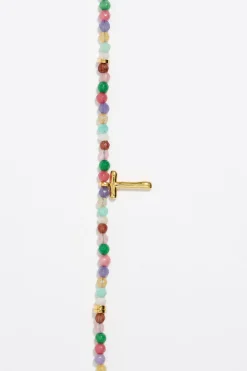 Mujer BIMBA Y LOLA Abecedario<Collar Letra T Piedras Multicolores