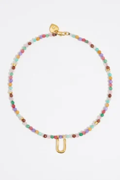 Mujer BIMBA Y LOLA Abecedario<Collar Letra U Piedras Multicolores
