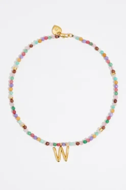 Mujer BIMBA Y LOLA Abecedario<Collar Letra W Piedras Multicolores