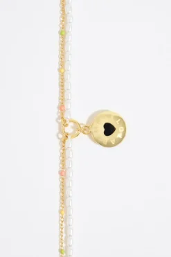 Mujer BIMBA Y LOLA Collares<Collar Logo Candy Corazon Negro