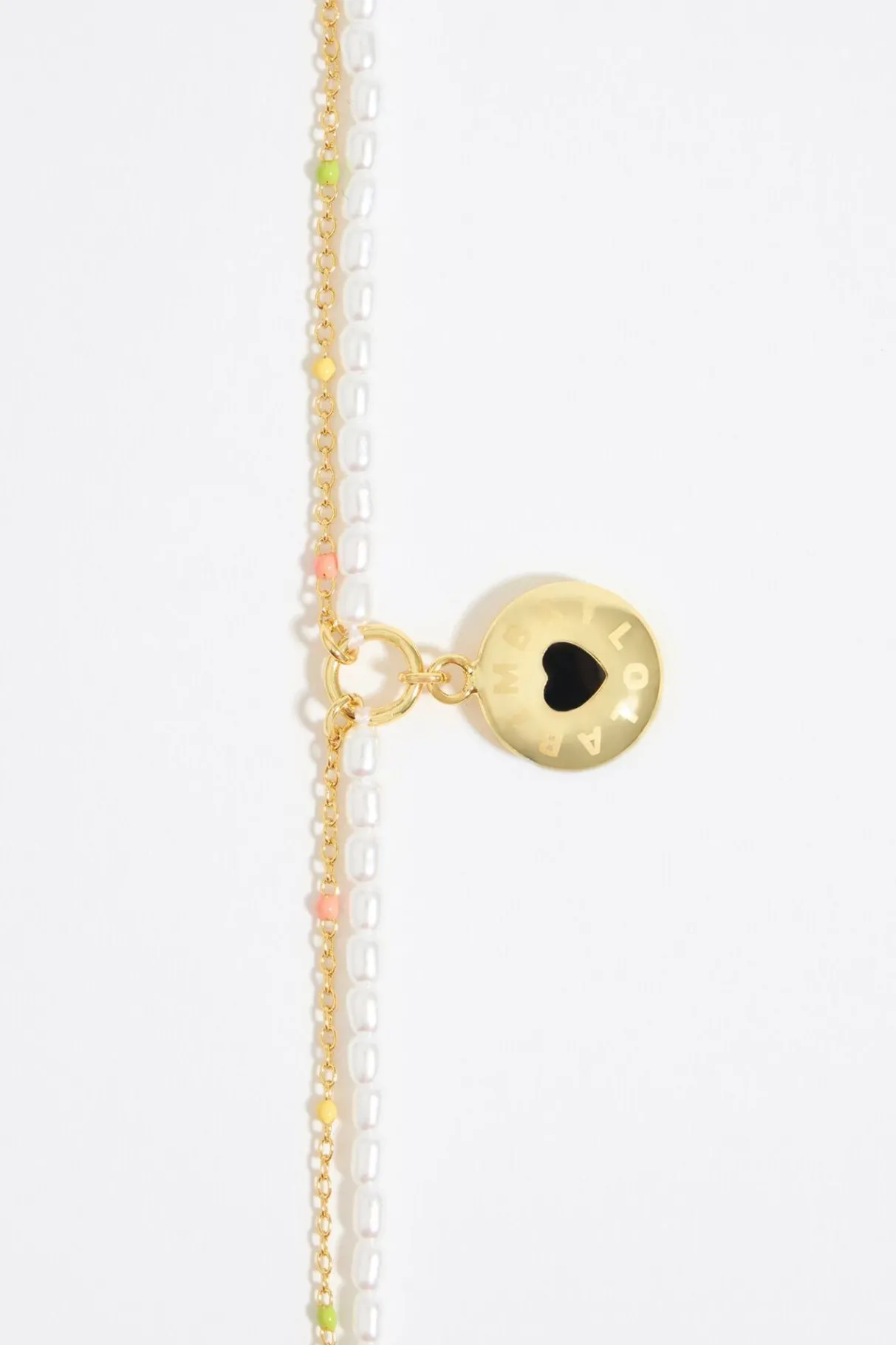 Mujer BIMBA Y LOLA Collares<Collar Logo Candy Corazon Negro