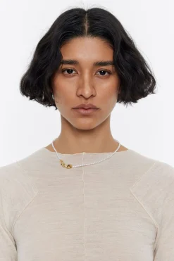 Mujer BIMBA Y LOLA Collares<Collar Logo Candy Perlas Blanco