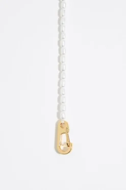 Mujer BIMBA Y LOLA Collares<Collar Logo Candy Perlas Blanco