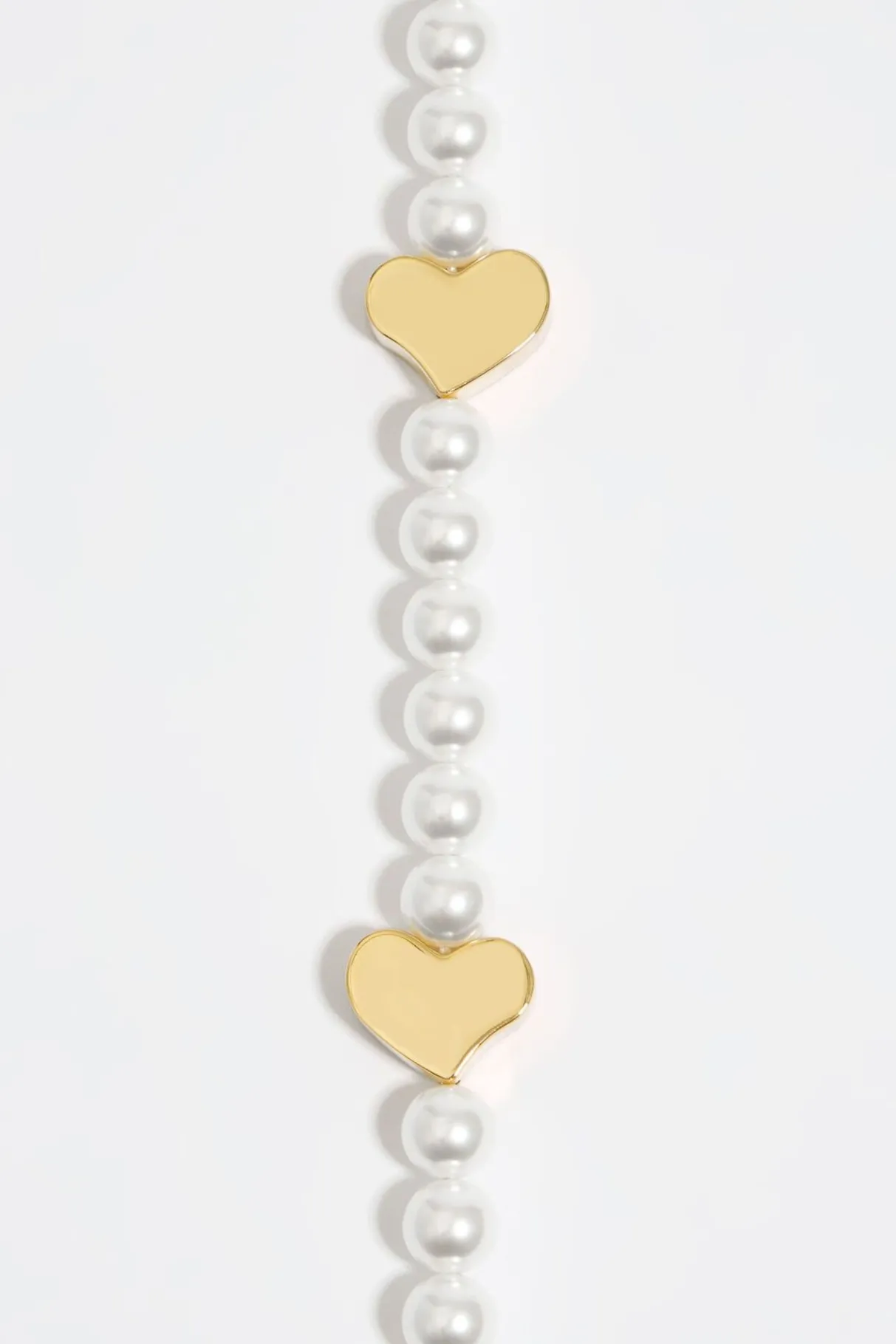 Mujer BIMBA Y LOLA Collares<Collar Perlas Corazones Dorado