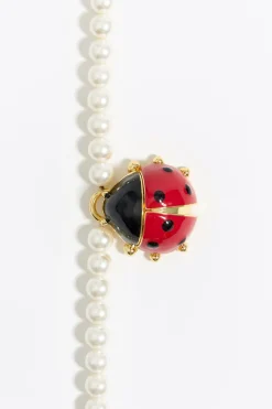 Mujer BIMBA Y LOLA Collares<Collar Perlas Mariquita Rojo
