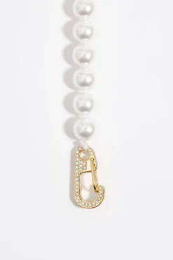 Mujer BIMBA Y LOLA Collares<Collar Perlas Y Corazon Glitter Rojo