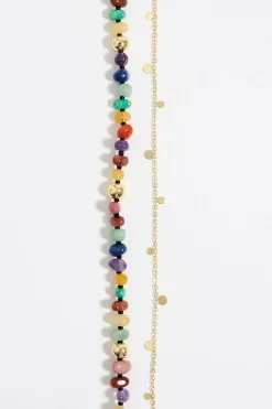 Mujer BIMBA Y LOLA Collares<Collar Piedras Cadena Dorada