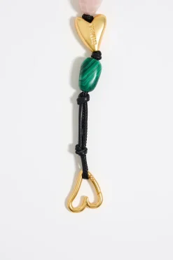 Mujer BIMBA Y LOLA Collares<Collar Piedras Hoja Dorado Mate