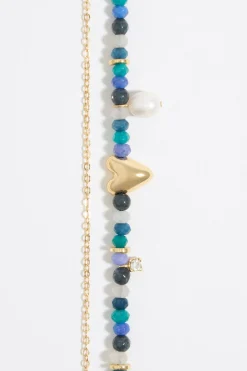 Mujer BIMBA Y LOLA Collares<Collar Piedras Multicolores Y Corazon