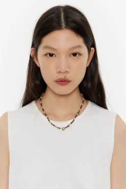 Mujer BIMBA Y LOLA Collares<Collar Piedras Multicolores Y Corazon