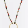 Mujer BIMBA Y LOLA Collares<Collar Piedras Multicolores Dorado
