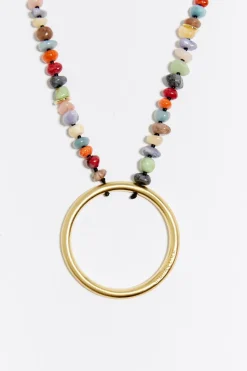 Mujer BIMBA Y LOLA Collares<Collar Piedras Multicolores Dorado