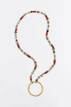 Mujer BIMBA Y LOLA Collares<Collar Piedras Multicolores Dorado