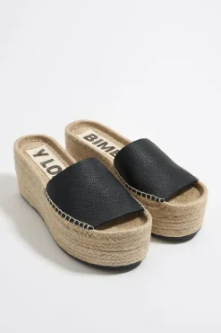 Mujer BIMBA Y LOLA Alpargatas<Cuna Alta Yute Piel Negra