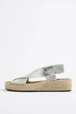 Mujer BIMBA Y LOLA Alpargatas<Cuna Yute Piel Plata