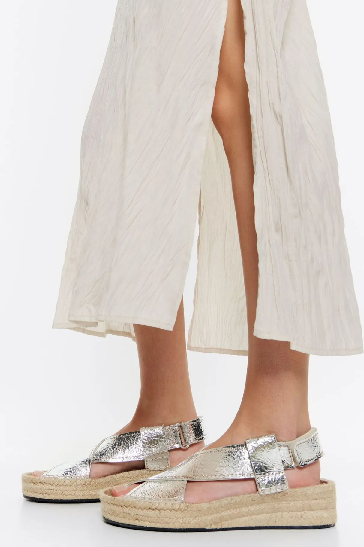 Mujer BIMBA Y LOLA Alpargatas<Cuna Yute Piel Plata