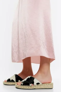 Mujer BIMBA Y LOLA Alpargatas<Cuna Yute Piel Print Vaca Blanca