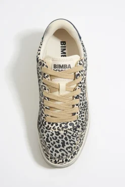 Mujer BIMBA Y LOLA Deportivas<Deportiva Cupsole Piel Print Leopard Beige