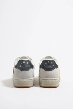 Mujer BIMBA Y LOLA Deportivas<Deportiva Cupsole Piel Print Leopard Blanca