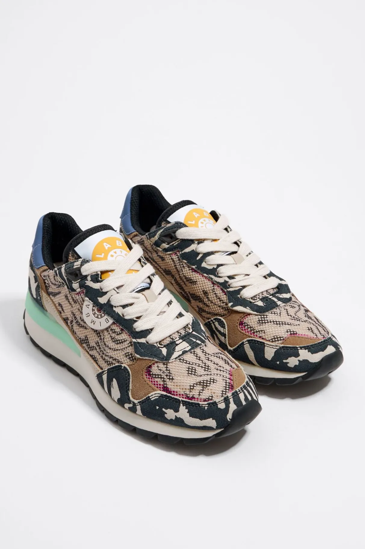 Mujer BIMBA Y LOLA Deportivas<Deportiva Jogger Chimo Print Tiger Beige