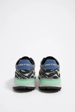 Mujer BIMBA Y LOLA Deportivas<Deportiva Jogger Chimo Print Tiger Beige