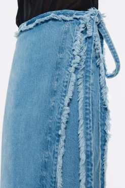 Mujer BIMBA Y LOLA Denim<Falda Denim Desflecada