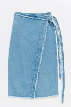 Mujer BIMBA Y LOLA Faldas<Falda Denim Desflecada