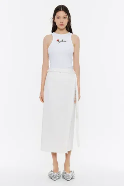 Mujer BIMBA Y LOLA Faldas<Falda Denim Desflecada Cruda