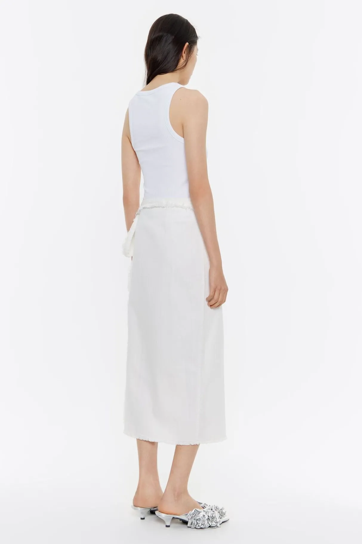 Mujer BIMBA Y LOLA Faldas<Falda Denim Desflecada Cruda