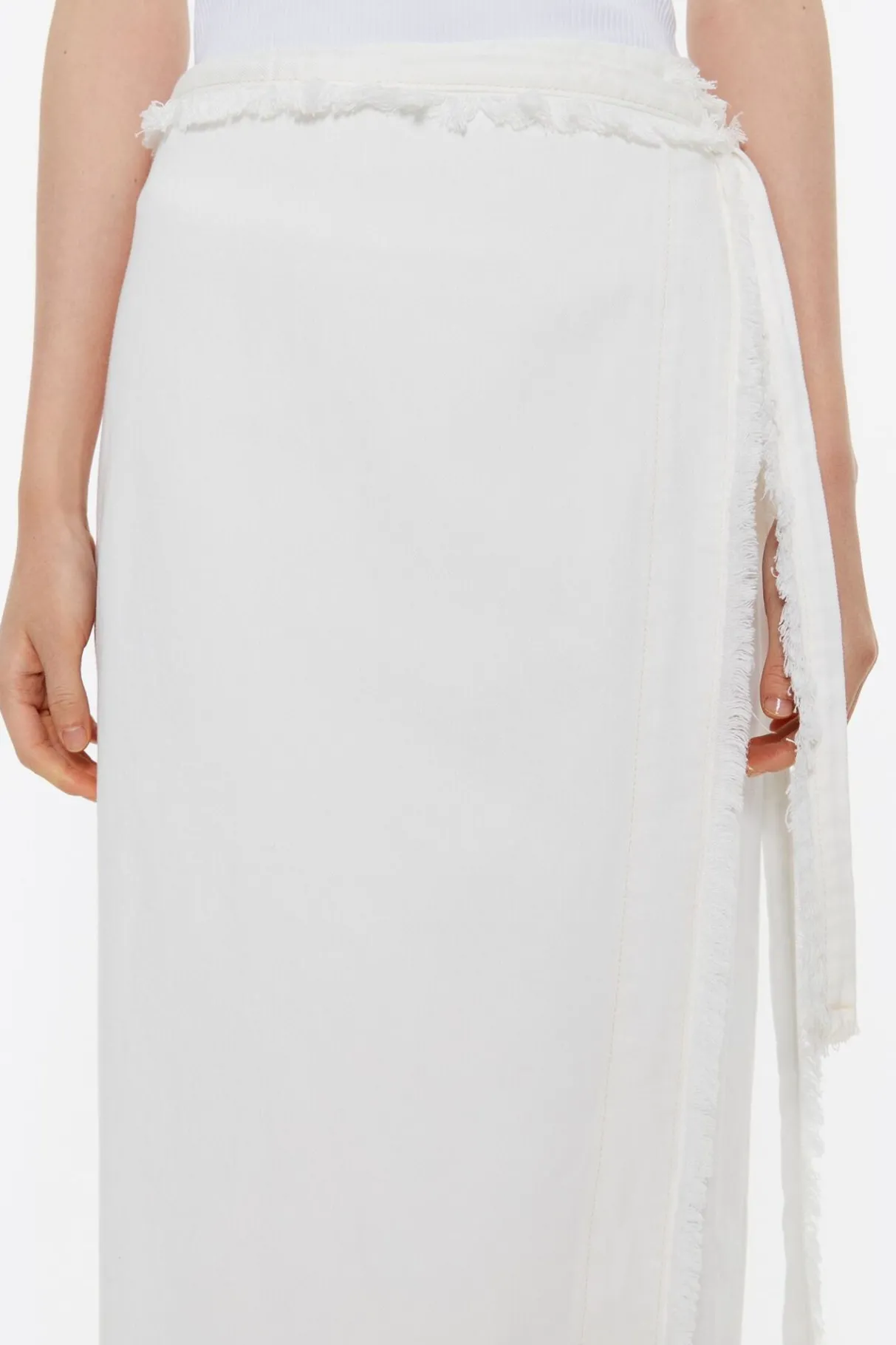 Mujer BIMBA Y LOLA Faldas<Falda Denim Desflecada Cruda